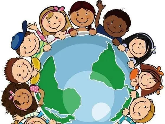 Immagine di bambini intorno al mondo 559x419