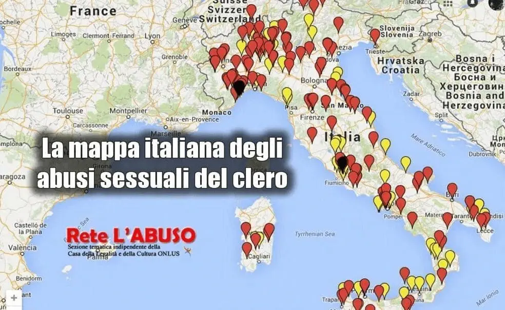 rete labuso diocesi non sicure mappa preti pedofili 1 2