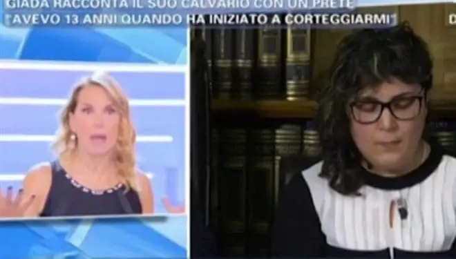 giada vitale don marino prete pedofilo abusi pomeriggio5 twitter 2017 thumb660x453