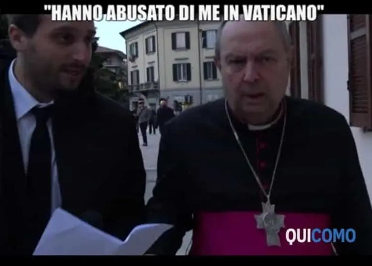 La iena Pecoraro e il vescovo Oscar Cantoni