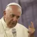 Pope Francis talks with journalists during his flight from Lima, Peru, to Rome, Sunday, Jan. 21, 2018. (ANSA/AP Photo/Alessandra Tarantino) [CopyrightNotice: Copyright 2018 The Associated Press. All rights reserved.]