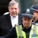 The Vatican's finance chief Cardinal George Pell leaves Melbourne's County Court in Melbourne on May 2, 2018. - Top Pope aide Pell could face two separate trials as he fights to clear his name over historic sexual offences, an Australian court heard. (Photo by Mal Fairclough / AFP) (Photo credit should read MAL FAIRCLOUGH/AFP/Getty Images)