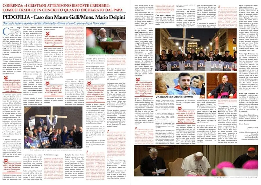 IL DOPO SUMMIT: I CRISTIANI ATTENDONO RISPOSTE CREDIBILI – LE PAROLE DEL PAPA NEI FATTI 1 Immagine Lettera PDF 2