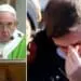 Pope Francis slammed by crying Church sex abuse survivors for NOT apologising and claiming most attacks take place in families 12 TM comp Pope v2