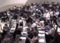 Attendees of the International Safeguarding Conference organized by the Institute of Anthropology (or IADC) at the Gregorian University in Rome. (Video screen grab)