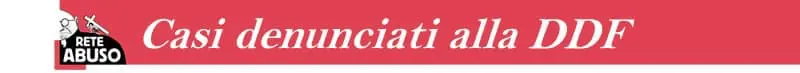 Casi denunciati alla DDF