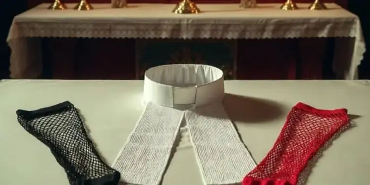 A qualcuno piace strano: un prete scoperto sull’altare con due dominatrici