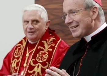 Pope Benedict and Cardinal Schonborn