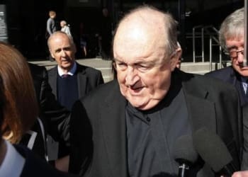 epa06948343 Former Adelaide Archbishop Philip Wilson (C) leaves Newcastle Local Court after a post-sentence decision on home detention assessment, in Newcastle, Australia, 14 August 2018. The former Adelaide Archbishop has been found guilty of concealing historical child sexual abuse. The court magistrate ordered Wilson to serve his one-year detention sentence at his home, due to health issues.  EPA/DARREN PATEMAN AUSTRALIA AND NEW ZEALAND OUT