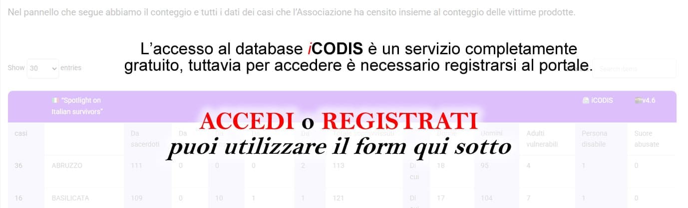 accedi o registrati 