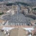 Rome, Vatican, Italy, Saint Peter's Square as seen from Michelangelo dome